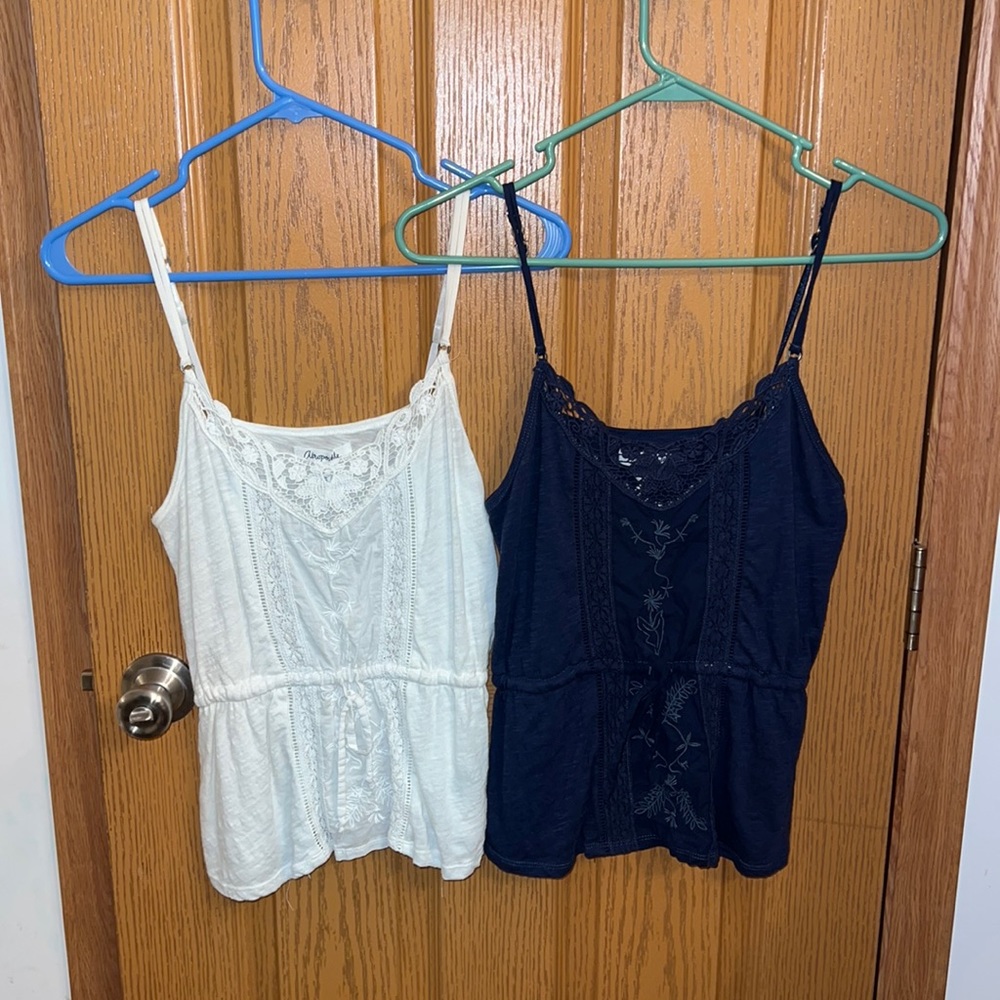 Two Aeropostale Cami with waist ties